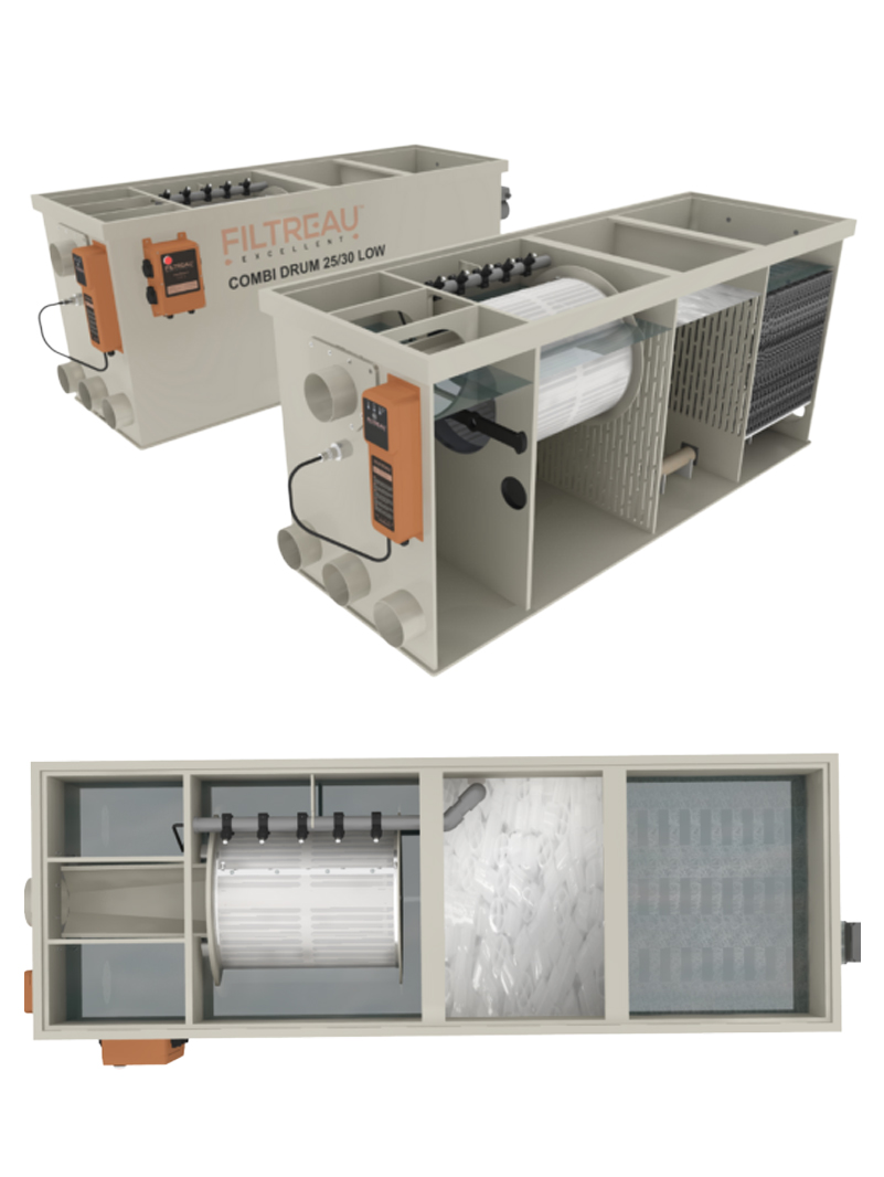 Filtr Filtreau Bębnowy Combi Drum 30/40 Low Grawitacja/Pompa