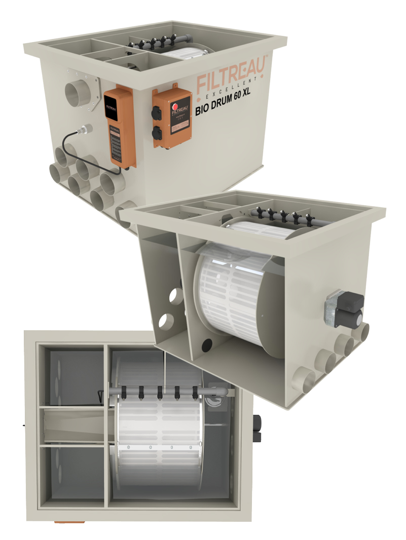 Filtr Filtreau Bębnowy Bio Drum 60 XL Grawitacja/Pompa